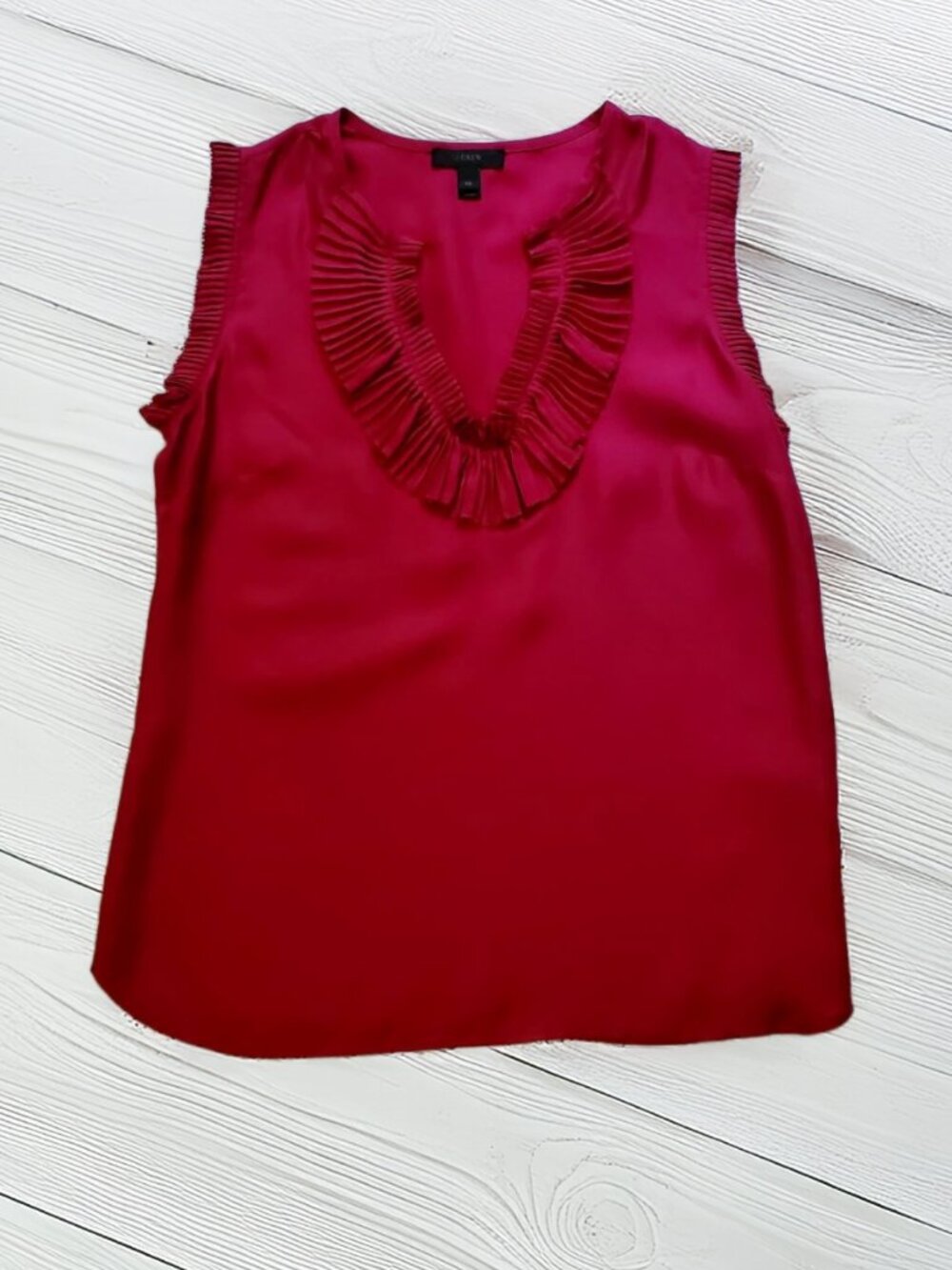 J. Crew Pink Silk Margot Top Size 00